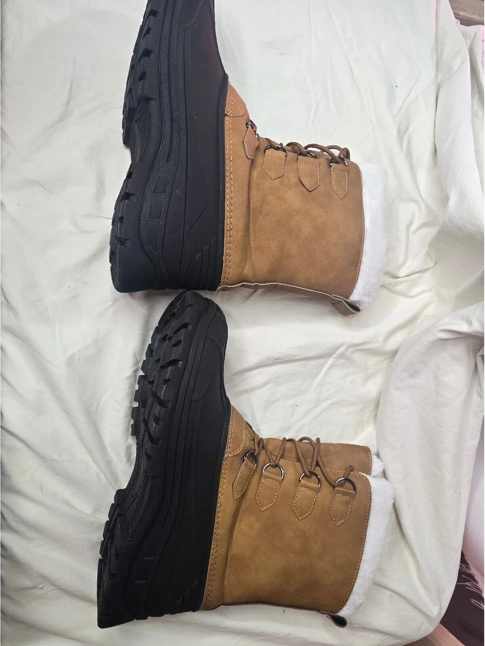 Winter Waterproof Snow Boots with Faux Fur Lining Size 44 (USA 10.5)